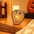 thumbnail image 1 of Xihbxyly liquidación de tallas grandes para mujeres Luces de calabaza para Halloween Casa fantasma está iluminada Lámpara colgante de madera Decoraciones brillantes de luce de Halloween iluminadas de, 1 of 6