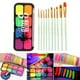 thumbnail image 4 of Kit de pintura corporal profesional, paleta con pinceles, lavable. 14x6.5x1.6CM, 4 of 9