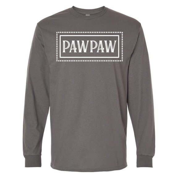 Inktastic Pawpaw in White Long Sleeve T-Shirt
