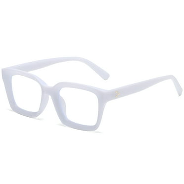 GJX Classic Thick Square Frame Clear Lens Glasses for Women Men Non Prescription Eyeglasses