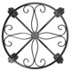 thumbnail image 1 of Soporte rodante con ruedas Yuxing maceta de hierro resistente color negro tamaño 30 cm, 1 of 5