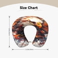 thumbnail image 5 of KLL Colorful Abstract Eagle Pattern Memory Foam Cervical Neck Pillow Versatile U-Shaped Pillows for Home/Office/Camping/Travelling/Soft Washable Cover, 5 of 8
