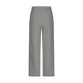 thumbnail image 4 of High Waisted Pants for Women Straight Leg Draped Feeling Trousers Loose Wide Leg Long Pants Casual Slacks with Pocket, 4 of 5