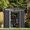 gray-Slide, variant on Aiho 6' x 4' Outdoor Storage Shed, Heavy Duty Metal Garden Shed with Sloped Roof & Double Lockable Doors, All-Weather Waterproof Steel Tool House for Backyard, Patio, Lawn Mower, Bike, Light brown