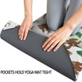thumbnail image 3 of White Bigfoot and Tree Pattern Hot Yoga Mat Towel Non Slip for Hot Yoga - Quick-Drying Yoga Mat Cover with 4 Corner Pockets with Travel Bag - Hot Yoga Towel Non Slip 70"x26", 3 of 6