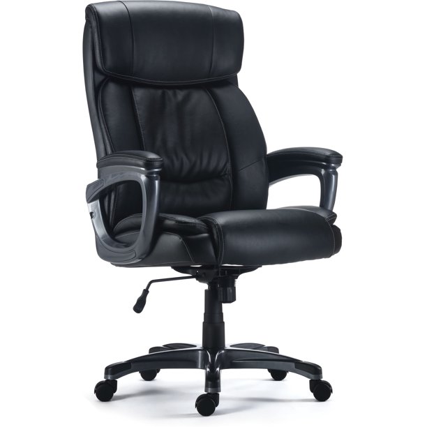 Staples Lockland Bonded Leather Big Tall Managers Chair Black 53235 24328570 Walmart Com