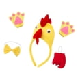 thumbnail image 2 of Set de vestuario de animales de pollo 3d vestirse para la fiesta de cumpleaños de Halloween del festival Cola roja amarilla, 2 of 8