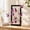 A, variant on Artificial Flower Decorative Frame Thick 40x20cm with 2 Bouquets Purple Winged Art,B