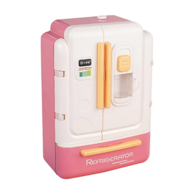 Lipstore Pretend Play Kitchen Toy Kitchen Playset Birthday Gift Interactive Toy Practical Pink