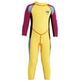 thumbnail image 2 of 2.5mm Neoprene Body Long Sleeve Diving Swimming Suit - Yellow, XL, 2 of 10