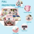 thumbnail image 4 of Shopping Cart Cover for Baby 2-in-29 High Chair Cover with Safety Harness Multifunctional Grey Pattern Cart Covers for Babies Soft Padded Grocery Cart Cover for Baby Boy Girl, 4 of 4