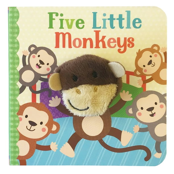 Finger Puppet Board Book Five Little Monkeys (Board book) Walmart