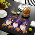 thumbnail image 7 of Happy Halloween Evil Pumpkin Gnomes Short Table Mats Set of 4 Farmhouse Spooky Halloween Table Mat Washable Anti-Skid Outdoor Indoor Table Mats for Wedding Restaurant & Camping, 7 of 7