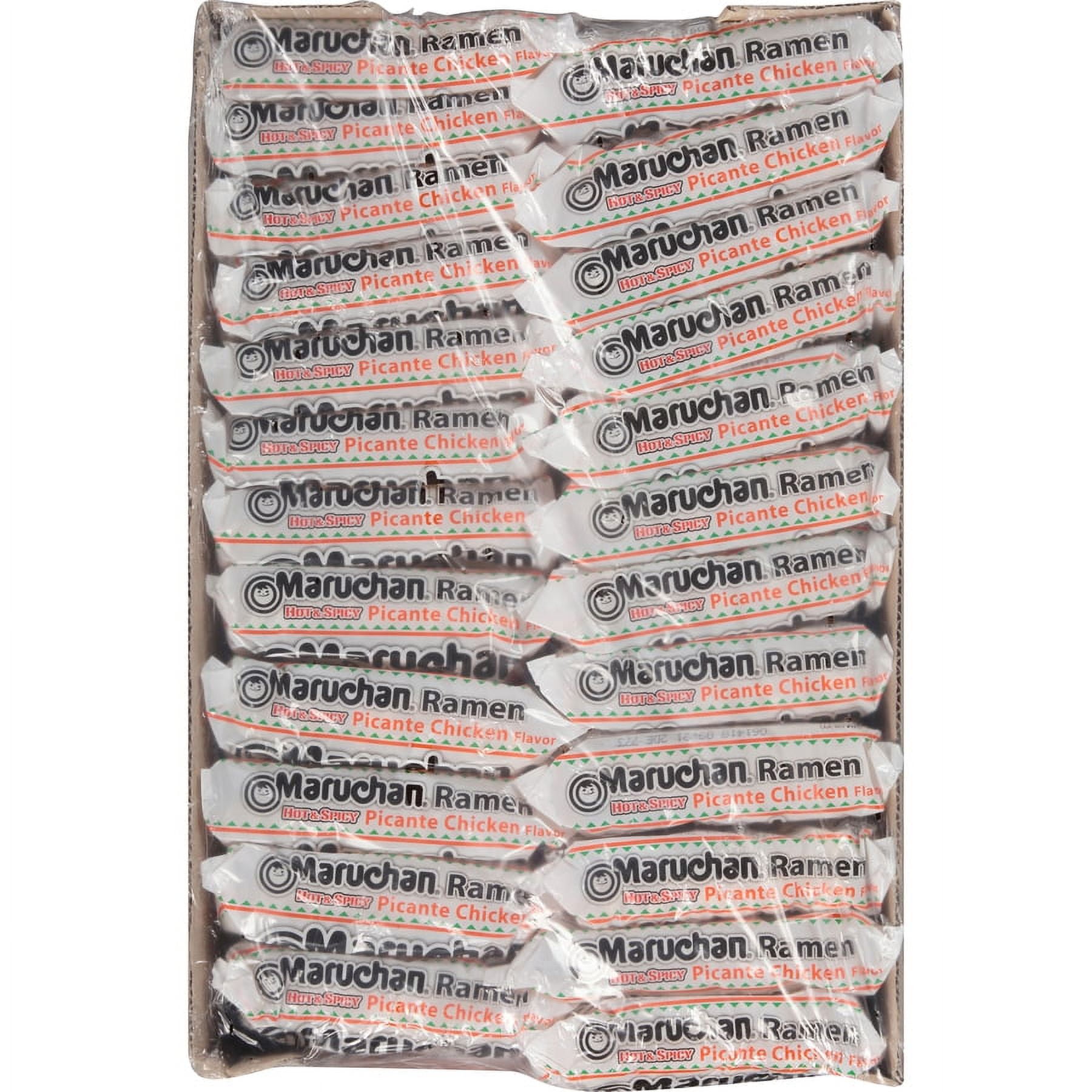 Maruchan Picante Chicken Ramen Noodle Flavor, 3 oz Shelf Stable Package 24 packs