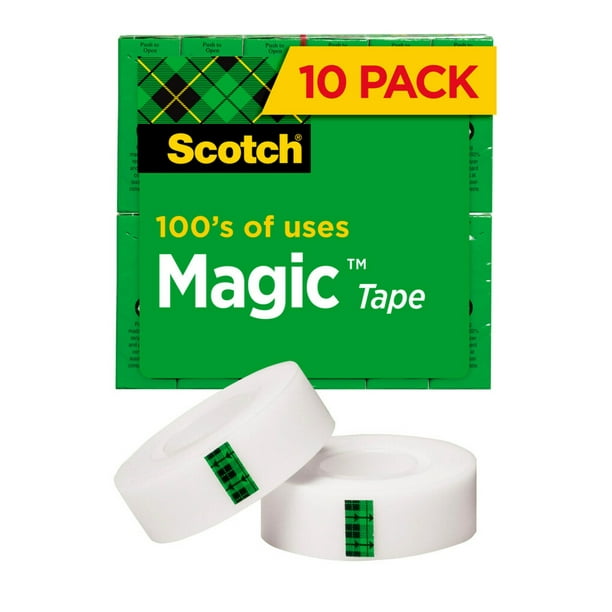 Scotch Magic Tape Refills, 3/4 in. x 1000 in., 10 Refill Rolls