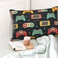 thumbnail image 4 of Kdxio Retro Video Game Print Pillow Covers Rectangle Bedroom Decor 16"x24", 4 of 6