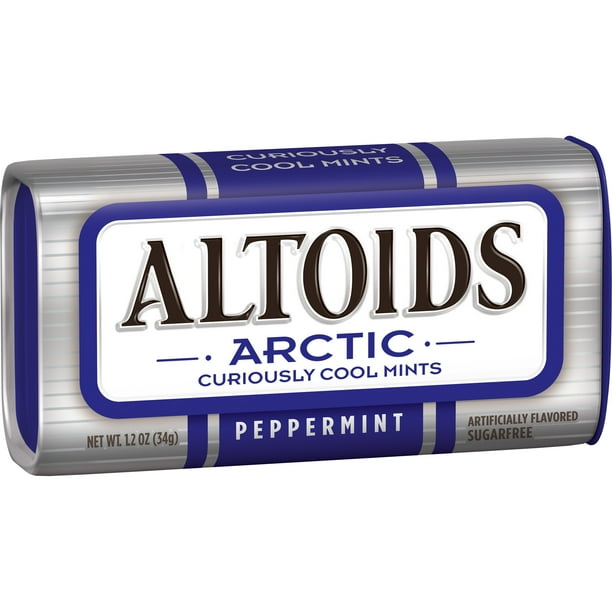ALTOIDS Arctic Peppermint Breath Mints, 1.2Ounce Tin