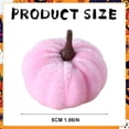 thumbnail image 3 of OCCOKO Halloween Pumpkin Decor, Soft Stuffed Pumpkin Ornament for Thanksgiving Fall Party Decorations, Decorative Pumpkin for Home, Bedroom, Tabletop, Shelf, Porch and Holiday Gift, Pink, 3 of 7
