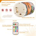 thumbnail image 5 of Yayeee Flameless Candles with Remote Flickering Battery Operated Multi Color Changing, Bright Flowers, 5 of 7