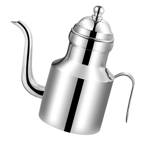 Leak Proof Long Spout Cooking Oil Bottle Stainless Steels Vinegar Dispenser Condiment Storage Container Kitchen Gadget