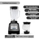 thumbnail image 2 of Licuadora Bartech 750W 10 Velocidades con 2 Vasos Vidrio 1.2L y Portátil 750ml Negro, 2 of 2