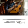thumbnail image 4 of Juego de Herramientas de Medición de Guitarra ANGGREK Kit de Calibre de Regla de Nivelación de Cuerda de Arco de Cuello Plateado, 4 of 8