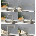 Pot Filler Kitchen Faucet with Drinking Water Brass Dual Handle Cold