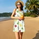 thumbnail image 3 of Balery Insects Vestidos de verano para mujer con estampado: vestido holgado sin mangas, vestido playero informal y cómodo para días calurosos., 3 of 7