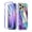 Purple Marble, variant on Casetego Fashion Cell Phone Case with Screen Protector for Apple iPhone 15 Pro, Purple Marble