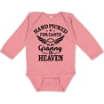 thumbnail image 3 of Inktastic Handpicked for Earth by My Granny in Heaven with Angel Wings Boys or Girls Long Sleeve Baby Bodysuit, 3 of 5