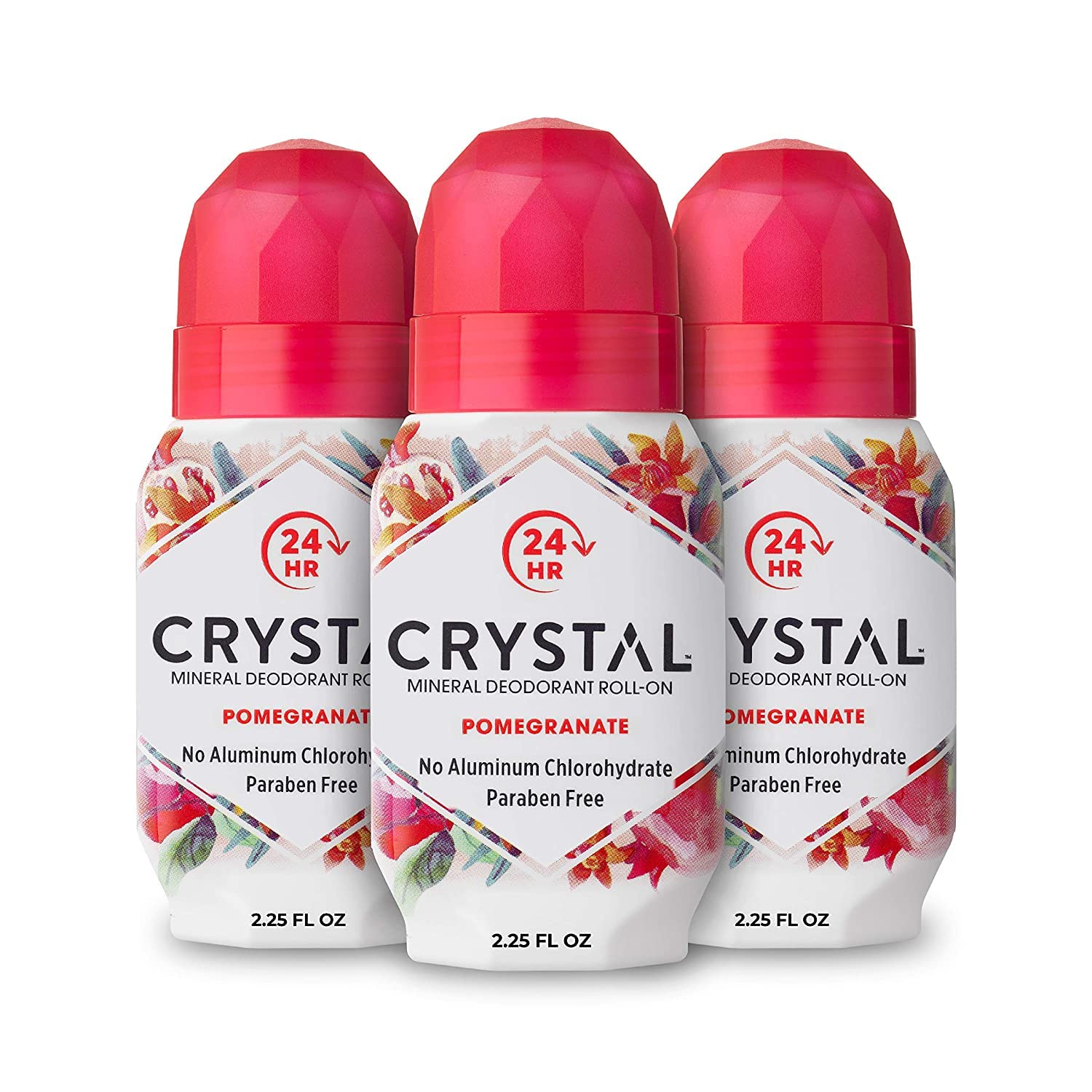 Crystal Mineral Deodorant RollOn Body Deodorant With 24Hour Odor
