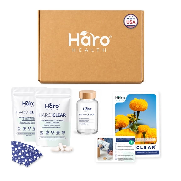 Haro Clear Eye Vitamins Starter Kit - Lutein & Zeaxanthin - 180 Capsules (90-Day Supply)