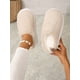 thumbnail image 4 of Women's Winter Comfortable, Warm, Anti-slip Plush House Slippers In White, 4 of 4