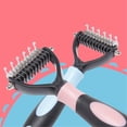 thumbnail image 5 of Undercoat Rake Dematting Comb for Dogs And Cats, 2-In-1 Deshedding Tool Reduces Shedding, Grooming Brush for Short to Long Hair Pets, Removes Mats And Loose Fur, 5 of 5
