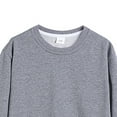 thumbnail image 5 of Gubotare Sweatshirts for Teens No Hood Sweatshirt Outfit Crewneck Pullover Baby Fall Clothes Size 13-14 (Dark Gray,13-14 Years), 5 of 5