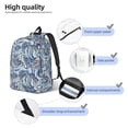 thumbnail image 3 of Disketp Paisley Floral Branches print Canvas Backpack Lightweight Travel Daypack Student Rucksack Laptop Backpack-Medium, 3 of 5
