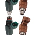 thumbnail image 3 of Boquilla de Inyección de Combustible, Paquete de 4 Piezas Rojas para Vehículos, Suministros de Automóviles, Reemplazo de Molduras Azules para Mazda 62 Sunnimix Inyectores de combustible, 3 of 5
