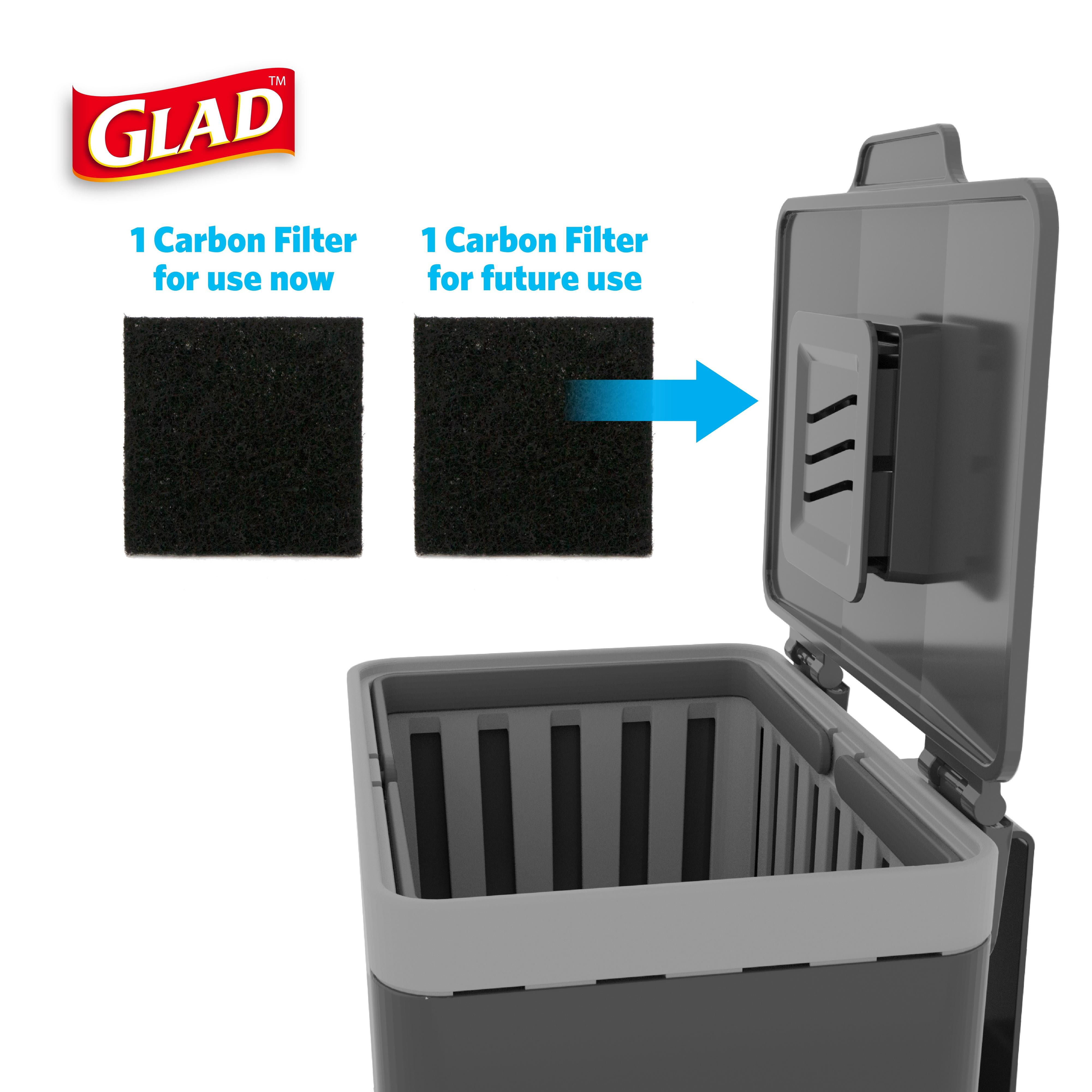 Glad 1.5 Gallon Countertop Compost Bin - Gray