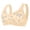 Beige, variant on Bras for Old Women Comfortable Front Closure No Underwire Support Bras Full Coverage Everyday Sleep Bras, 36B/C-46B/C