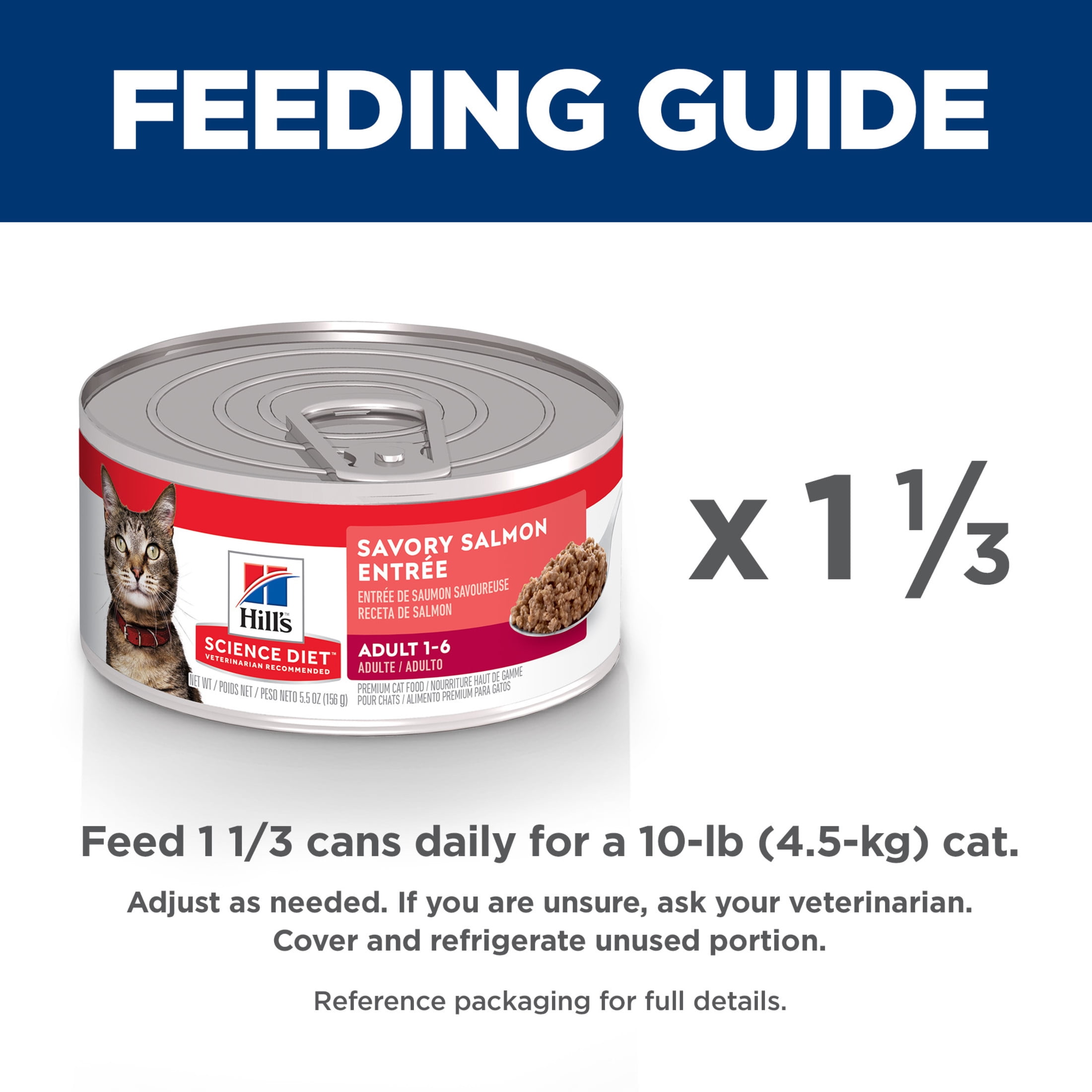 Hill's Science Diet Savory Salmon Wet Cat Food, 5.5oz Can 24pk