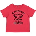 thumbnail image 3 of Inktastic Handpicked for Earth by My Cousin in Heaven with Angel Wings Boys or Girls Baby T-Shirt, 3 of 5