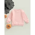 thumbnail image 4 of Douhoow Toddler Baby Halloween Pullover Autumn Casual Ghost Printed Long Sleeve Sweatshirt, 4 of 8