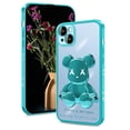 thumbnail image 2 of SOATUTO Cool Bear Shockproof Clear Phone Case Cover 3D Bear Luxury For iPhone 13 Pro 6.1 inch - Green, 2 of 7