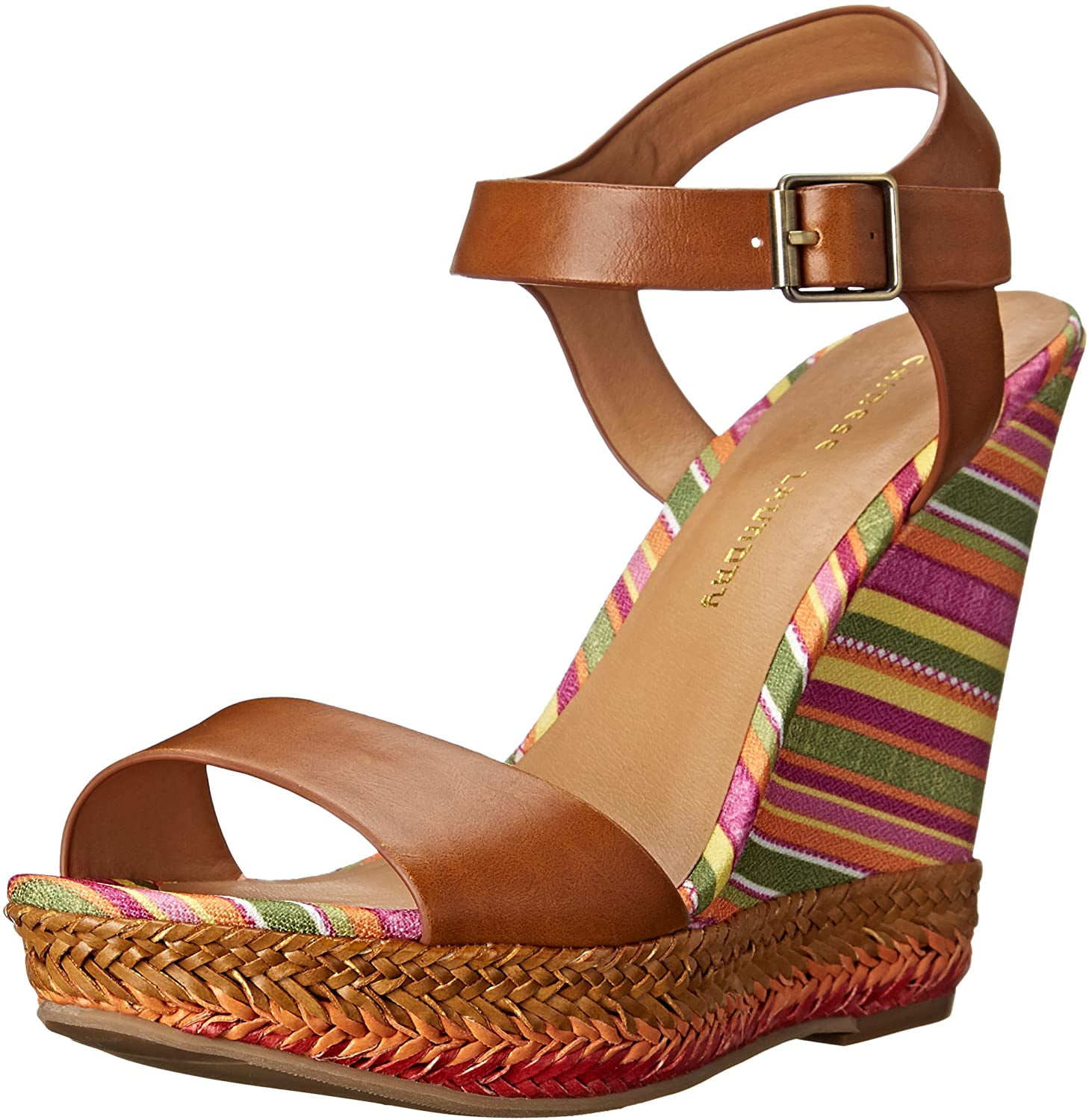 Multi Color Wedge Sandal EU 41 
