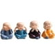 thumbnail image 1 of 4 piezas lindas figuritas de monje pequeña estatua de resina, sabio Kung Fu Buda adorno artesanal creativo como el hogar, oficina coche interior pantalla decoración decoración muñecas juguete regalo TUNC Sencillez, 1 of 5
