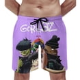 thumbnail image 5 of Gorillaz Men's Swim Trunks Board Shorts Drawstring Elastic Waist Quick Dry Swimsuits Beach Shorts with Pockets XL, 5 of 8