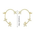 Fall Fashion 2024 Super Fairy Four Petal Flower Ear Hook Flower Ear