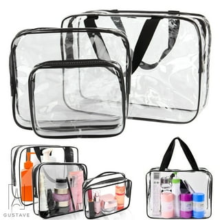 Sunisery Women Cosmetic Bags Clear Plastic PVC Travel Cosmetic Makeup Bag 