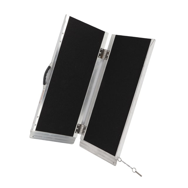Wheelchair Ramp, Aluminum Loading Ramp Non-Slip with Handle for Wheelchair for Doorways for Mobility Scooter for Steps for Stairs