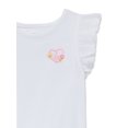 thumbnail image 3 of Garanimals Toddler Girl Short Sleeve Eyelet Flutter T-Shirt, Sizes 18M-5T, 3 of 4
